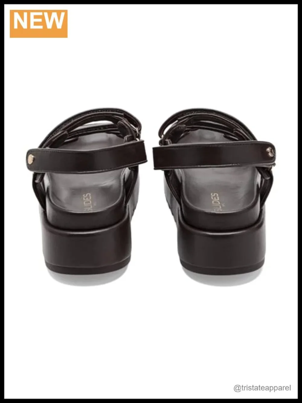 Platform Sandal Leather Double Strap Open Toe Comfort Dressy